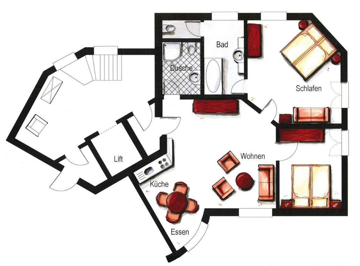 וילינגן Villa Katharina Ferienwohnungen מראה חיצוני תמונה